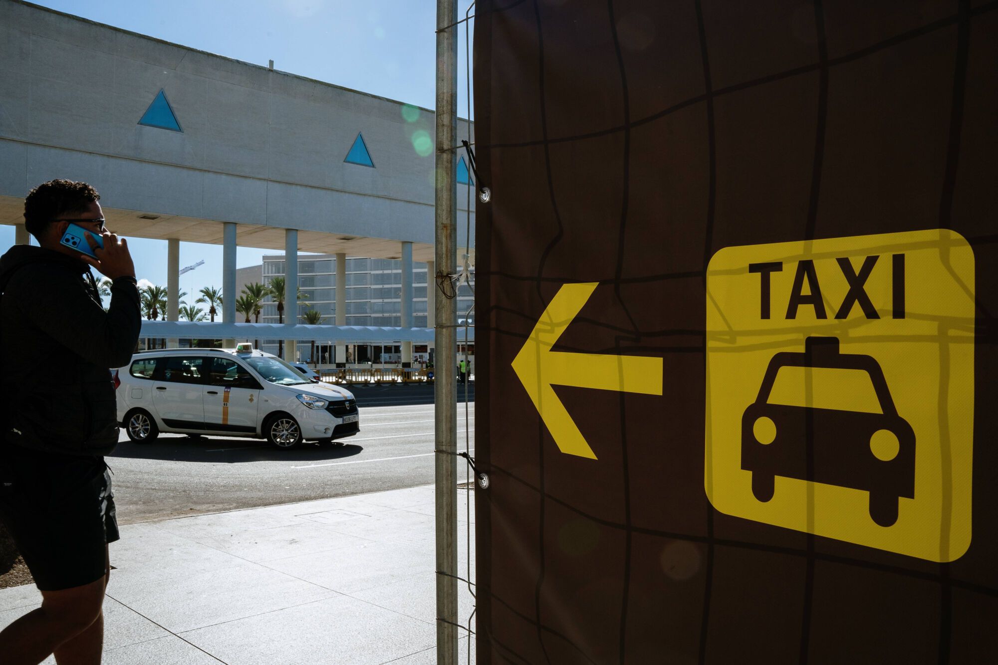 Taxis aeropuerto de Palma Son Sant Joan - Nueva parada de taxis - Obras aeropuerto