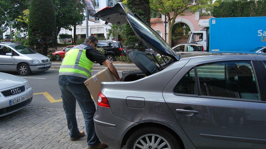 Una imagen del desarrollo de la operación Troika en la Costa del Sol.