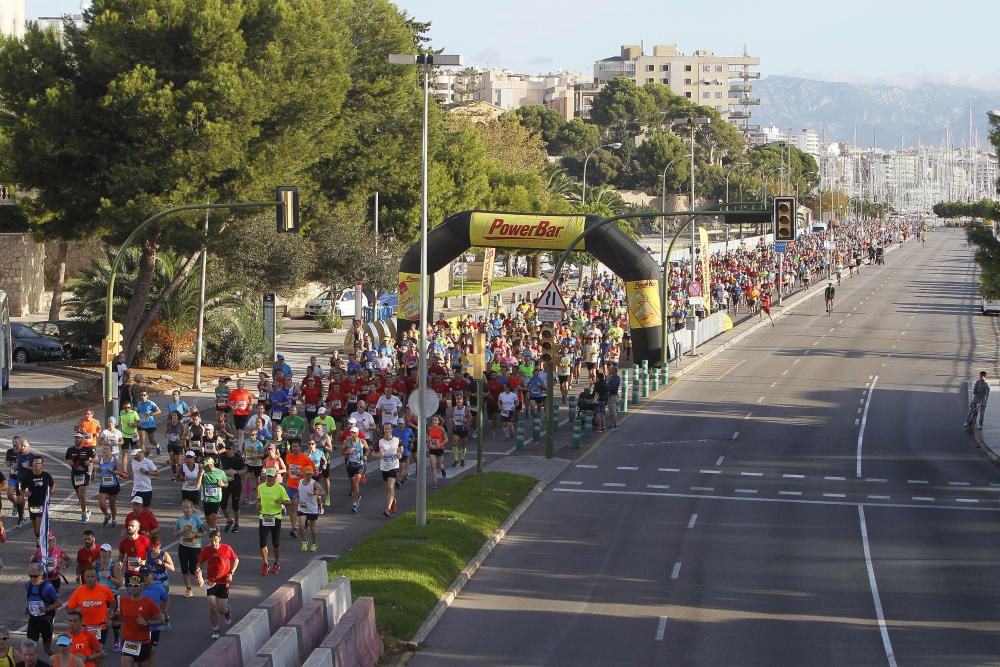 Unos 10.000 participantes en la Palma Marathon