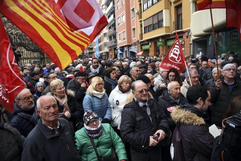 Protesta de jubilados en Zaragoza