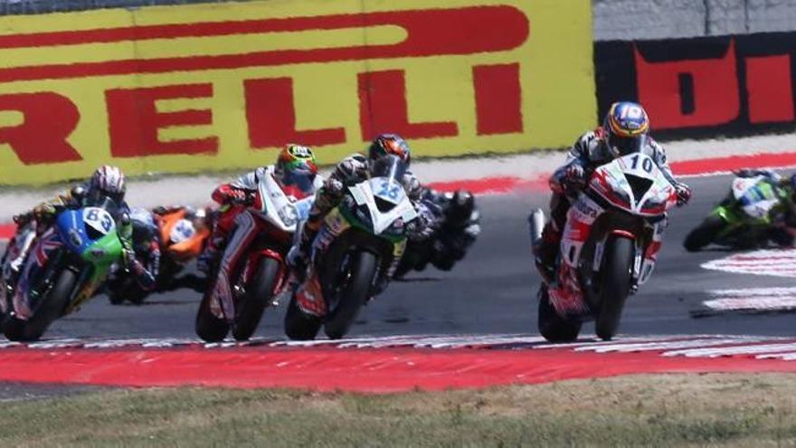 Calero durante la competición celebrada en Misano.