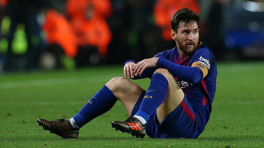 Leo Messi, durant el partit de quarts contra l&#039;Espanyol.