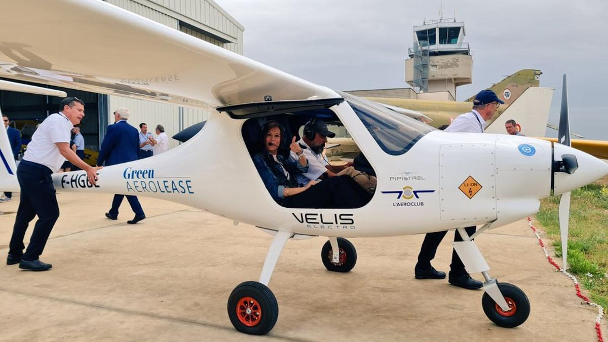 Sabadell, escenari del primer vol d’un avió elèctric d’Espanya Sabadell, escenari del primer vol d’un avió elèctric d’Espanya