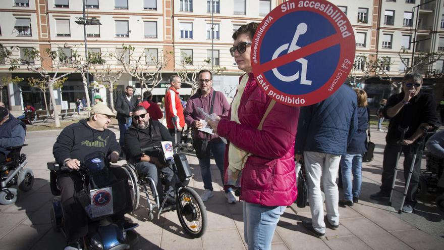 Protesta de Cocemfe en Castelló.