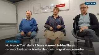 El "joc creuat" de mirades entre M. Mercè Cuartiella i Joan Manuel Soldevilla
