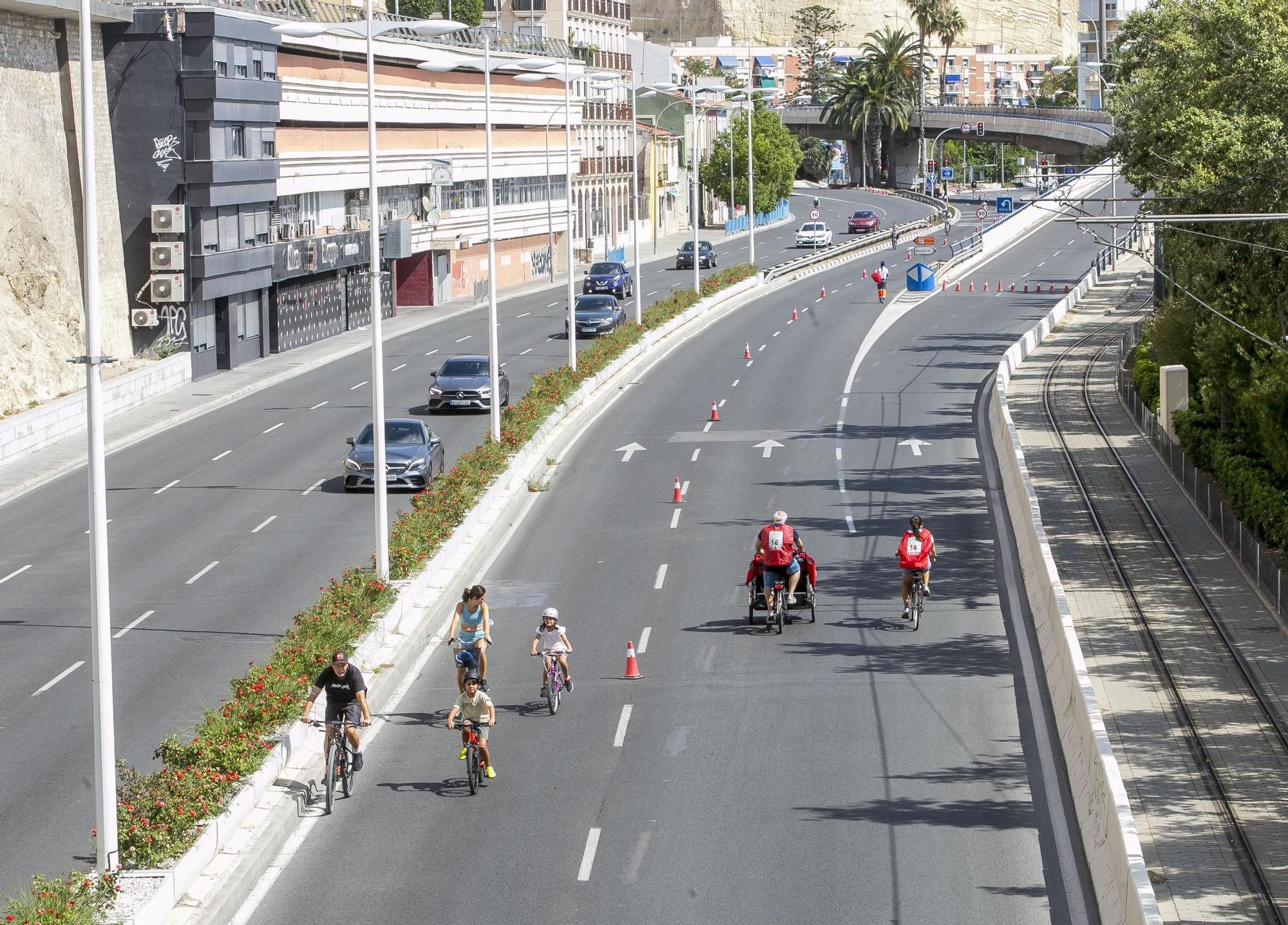 Unas 355 personas participan en la Ciclovía 2020 de Alicante