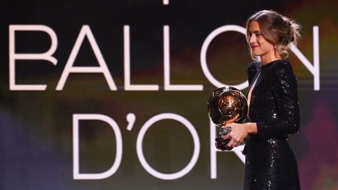 Alexia, este lunes en la gala del Balón de Oro en París.