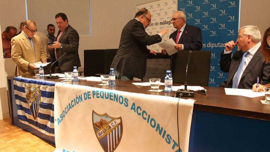 La asociación de accionistas minoritarios del Málaga CF ya tiene decididas las medias a tomar contra el presidente.