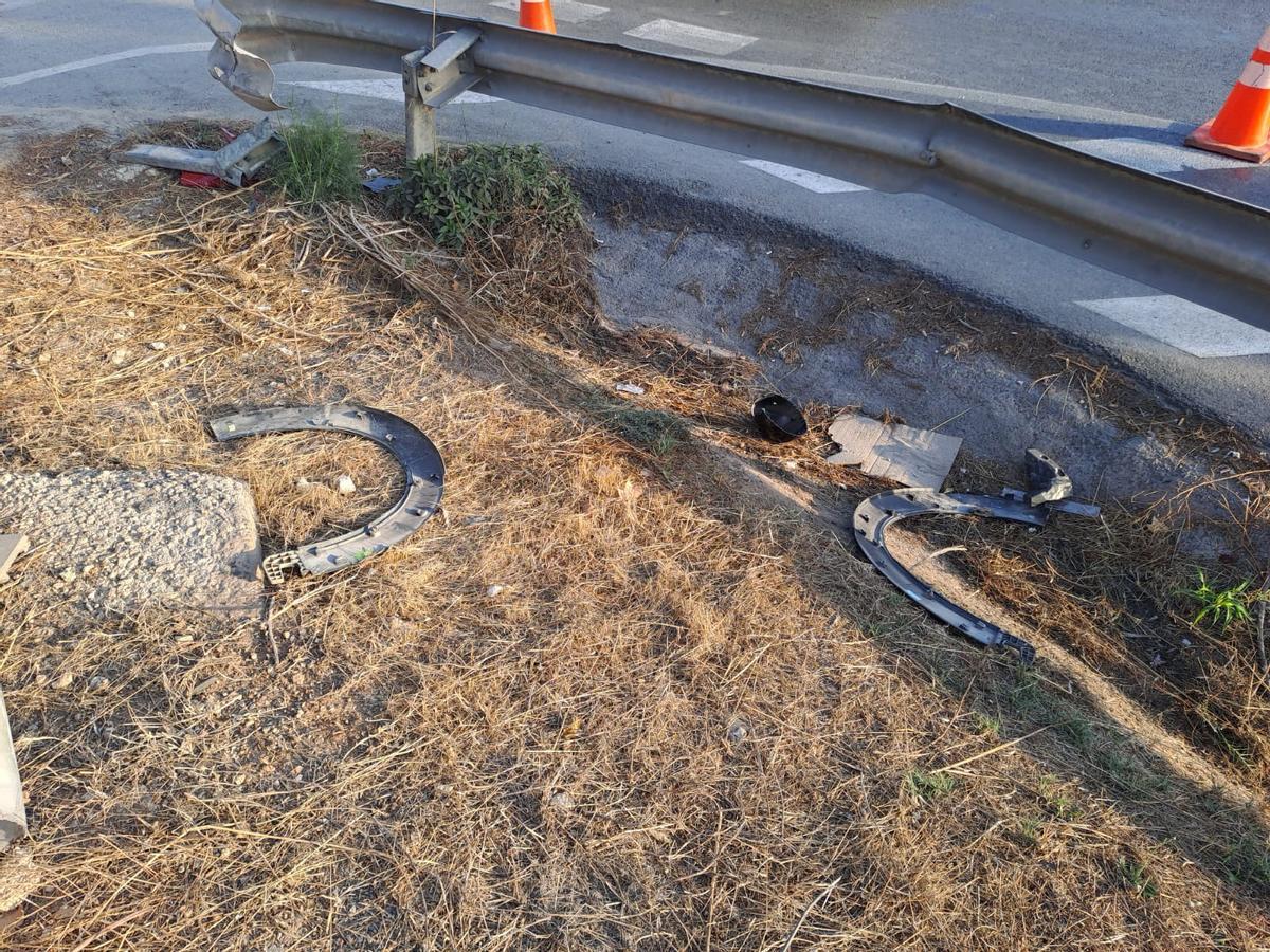 Estas son todas las fotos del accidente de tráfico cerca de Sant Rafel