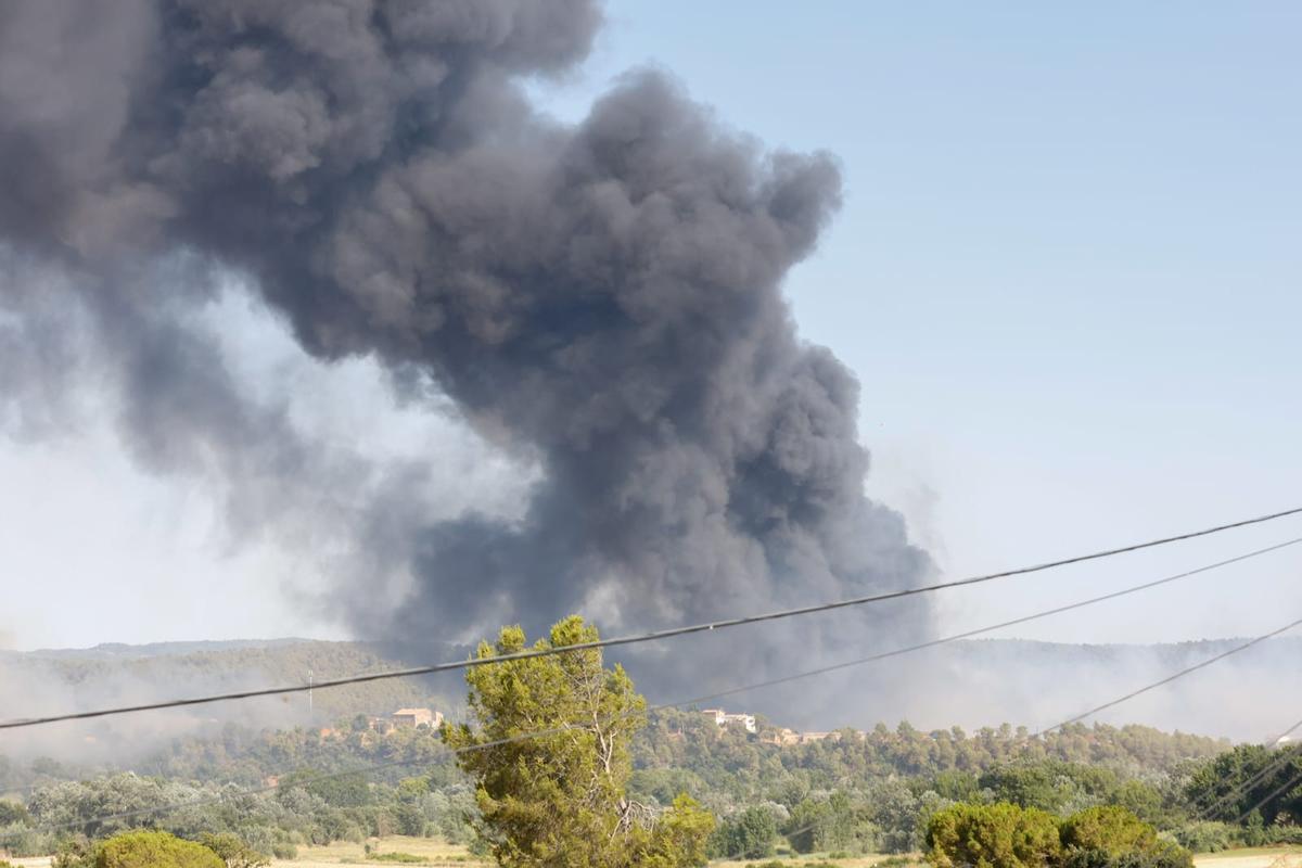 El foc de Navarcles i el Pont de Cabrianes, en imatges