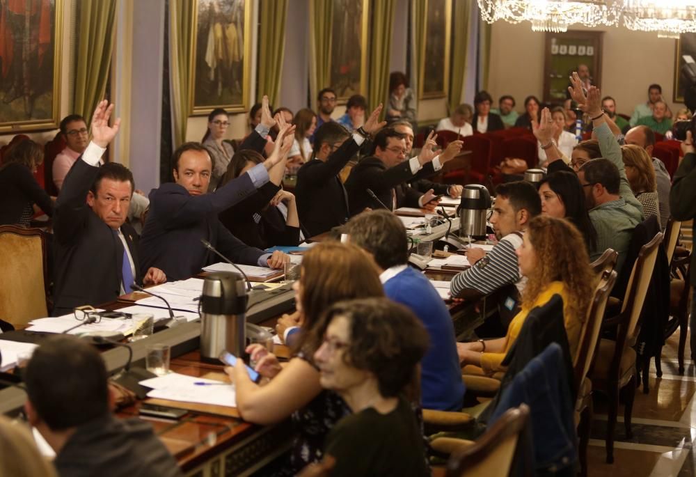 Plano en el Ayuntamiento de Oviedo