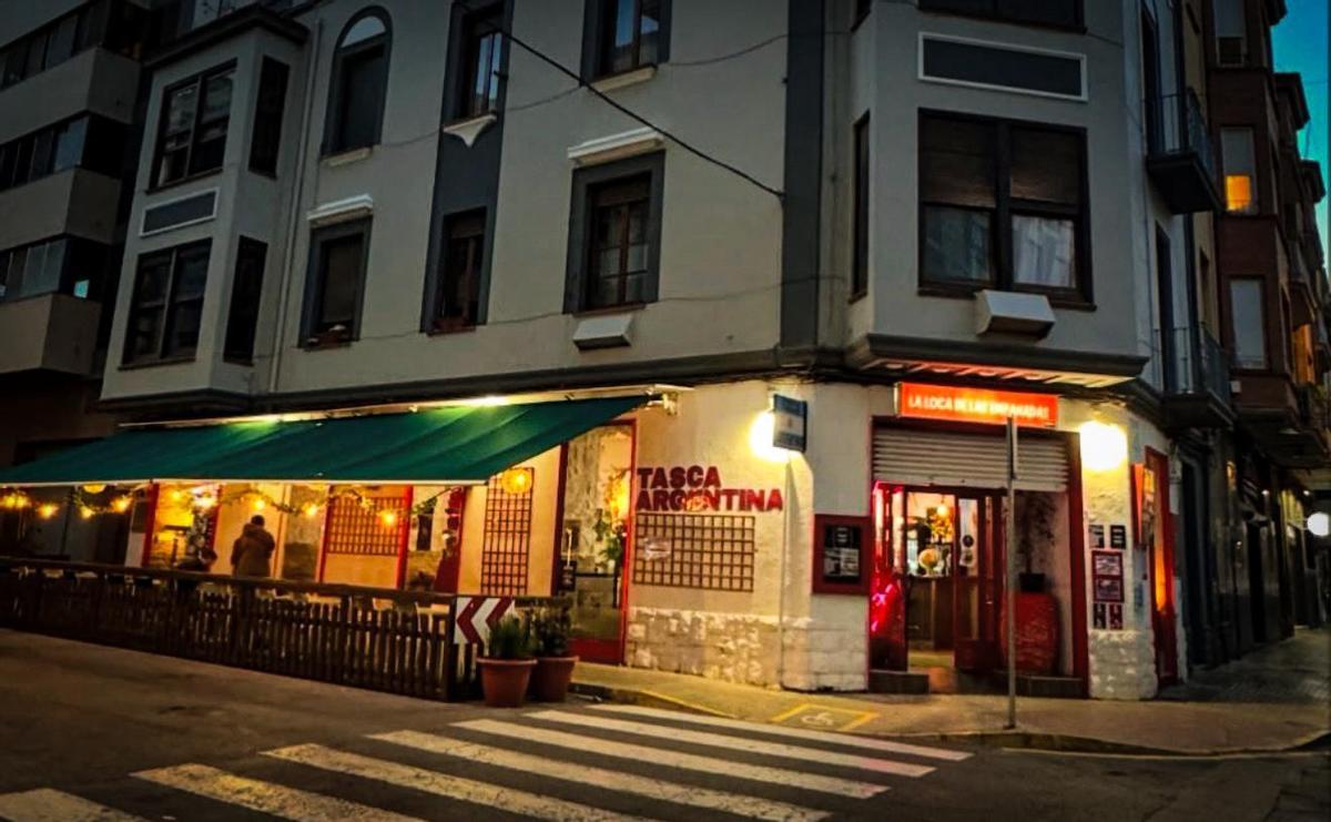 Fachada del restaurante argentino ubicado en el centro de Castelló.