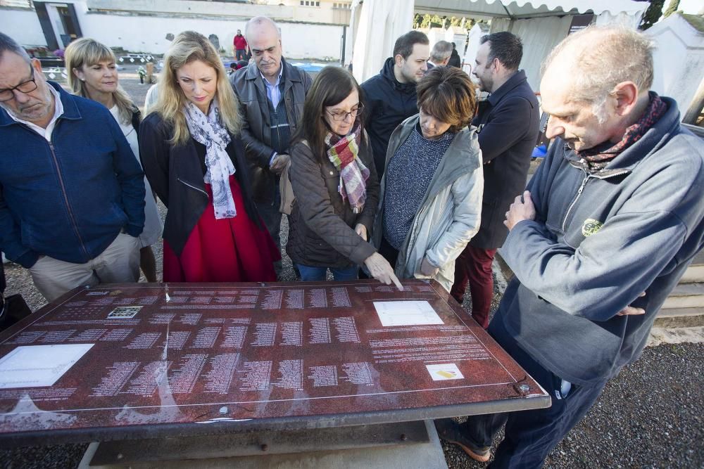 Visita de la ministra de Justicia a las exhumaciones en Castelló