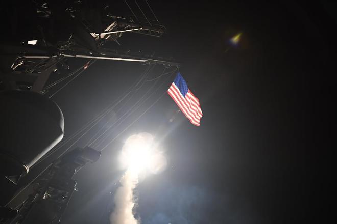 Las imágenes del bombardeo de EEUU a Siria