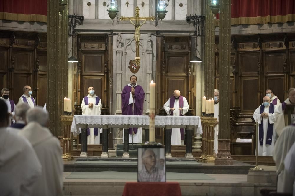 Missa pel  bisbe Pere Casaldàliga a la Catedral  de Solsona amb el  bisbe de Solsona , Xavier Novell