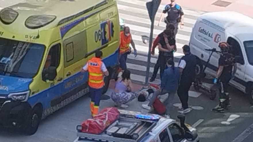 Segundo atropello en cinco días a un patinete eléctrico en la ciclovía de Doutor Tourón