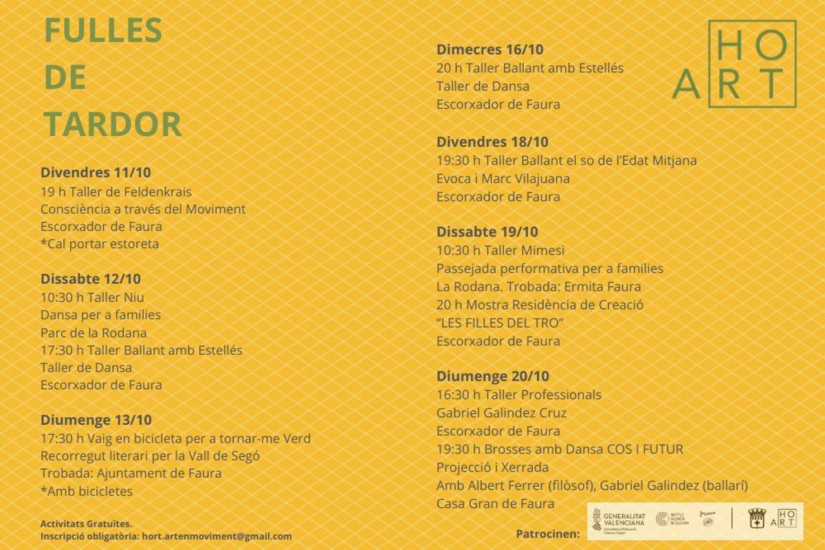 Programación de Hort Art.