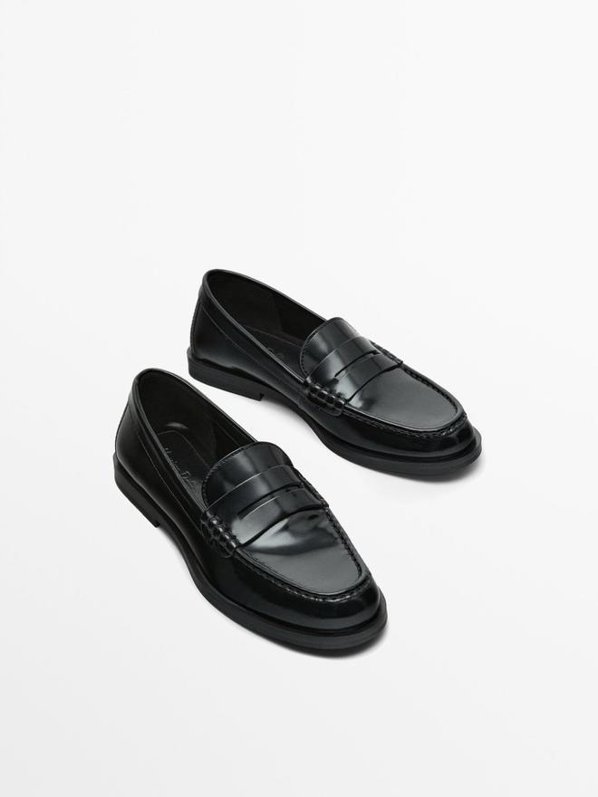 Mocasín piel de Massimo Dutti