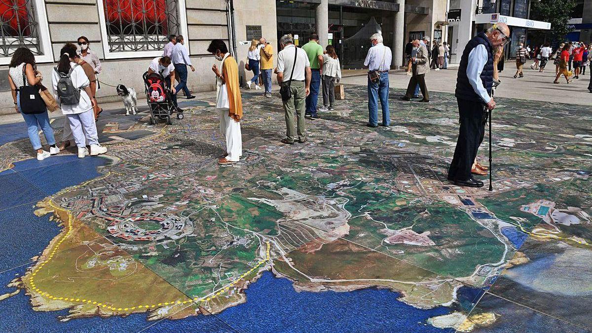 Pasear sobre la ciudad encima de una ortofoto en el Obelisco