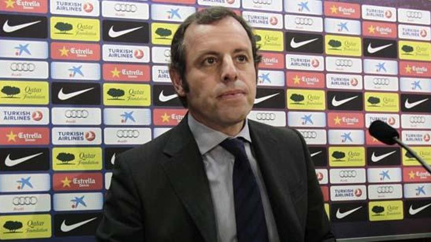 El expresidente del Barcelona, Sandro Rosell.