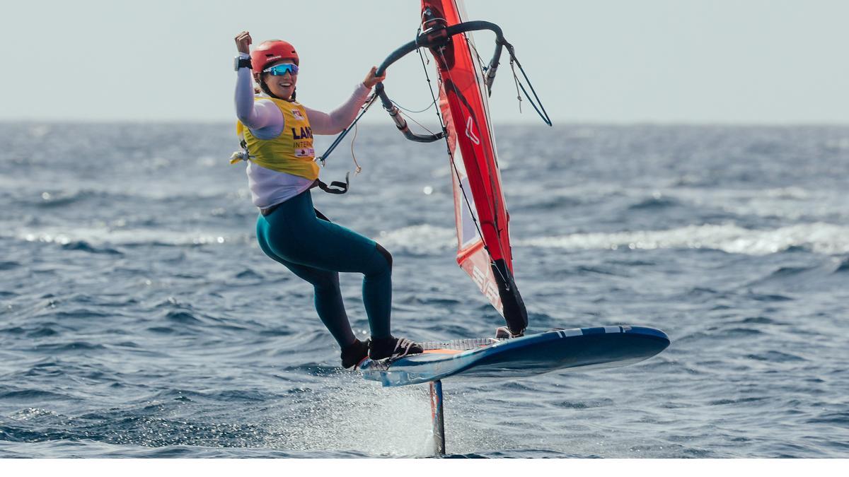 Sharon Kantor celebrando su victoria