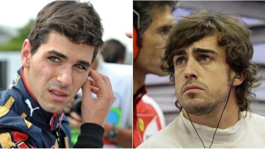 Jaime Alguersuari y Fernando Alonso.