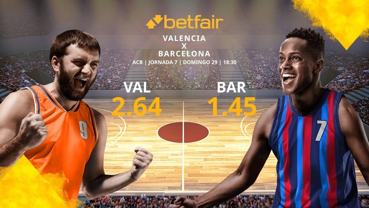 Valencia Basket vs. Barça Basket: horario, TV, estadísticas, clasificación y pronósticos