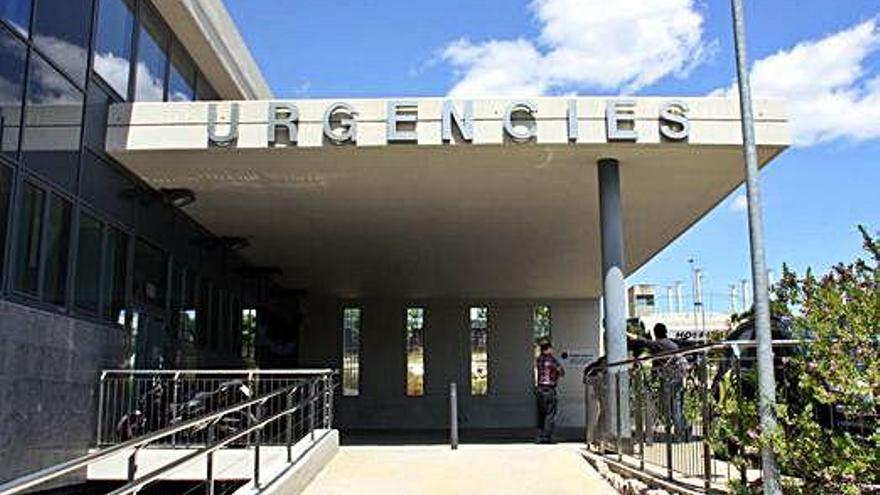 L&#039;accés a urgències de l&#039;hospital de Figueres.