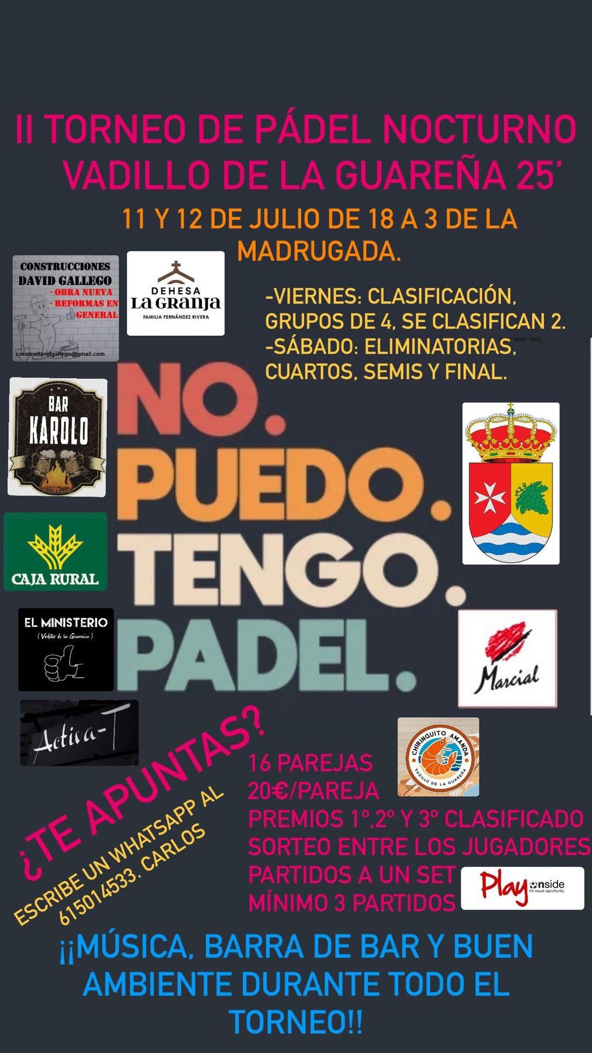 cartel anunciador de la cita