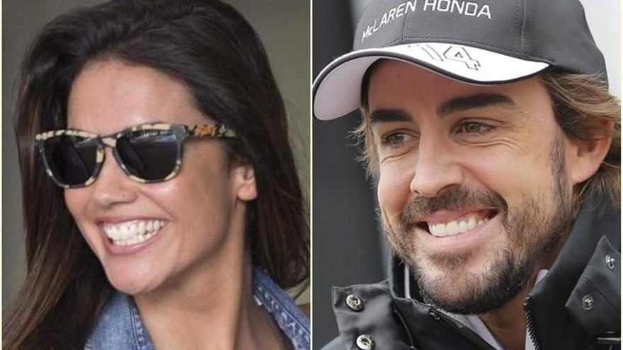 Lara Álvarez y Fernando Alonso.