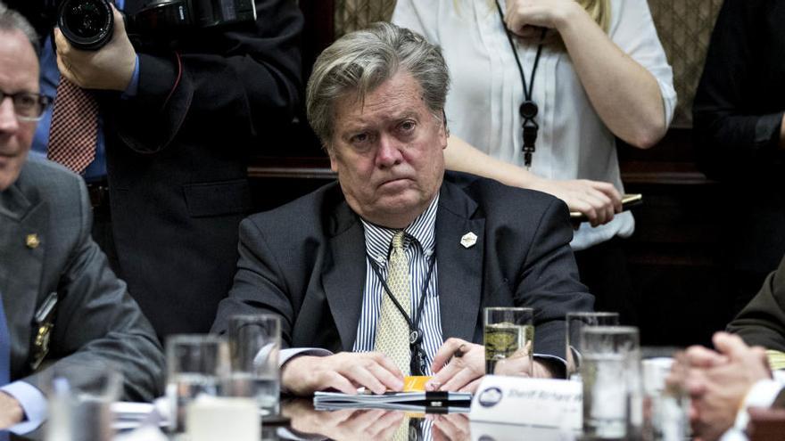 El polémico exasesor de Donald Trump, Steve Bannon.