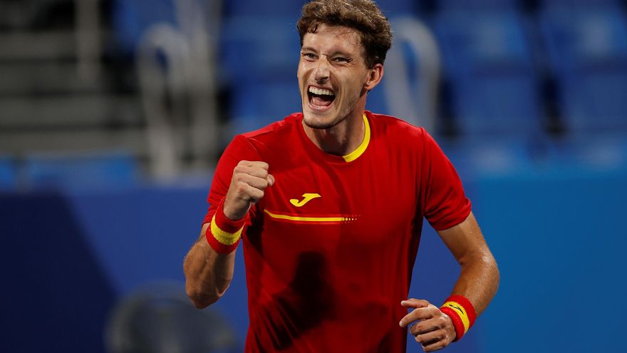 Las mejores imágenes del partido entre Pablo Carreño y Daniil Medvedev