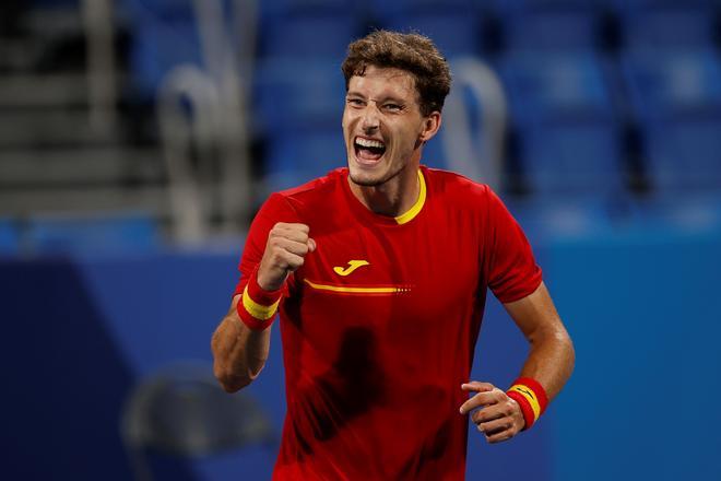 Las mejores imágenes del partido entre Pablo Carreño y Daniil Medvedev