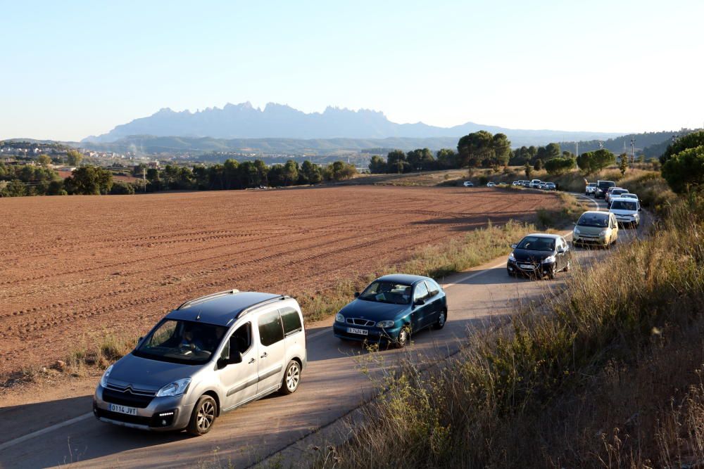 Protestes en cotxe per denunciar els tres anys de presó dels "Jordis"