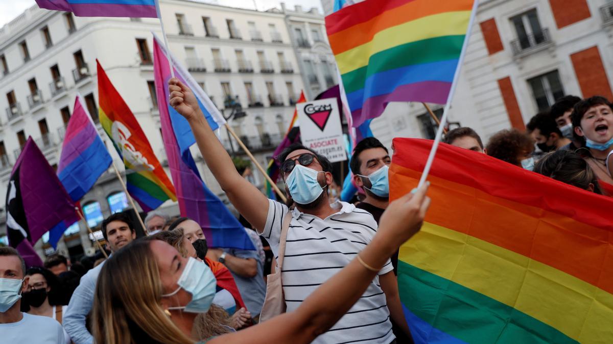 Manifestación del colectivo LGTBI en Madrid