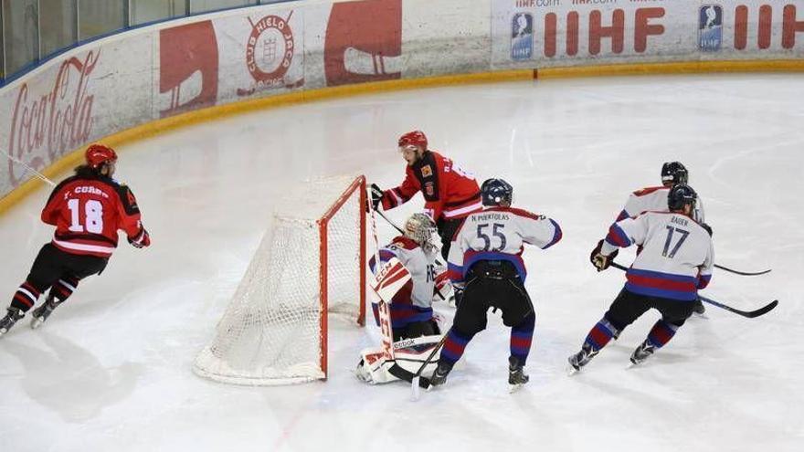 El Club Hielo Jaca derrotó en la prórroga al Puigcerdá