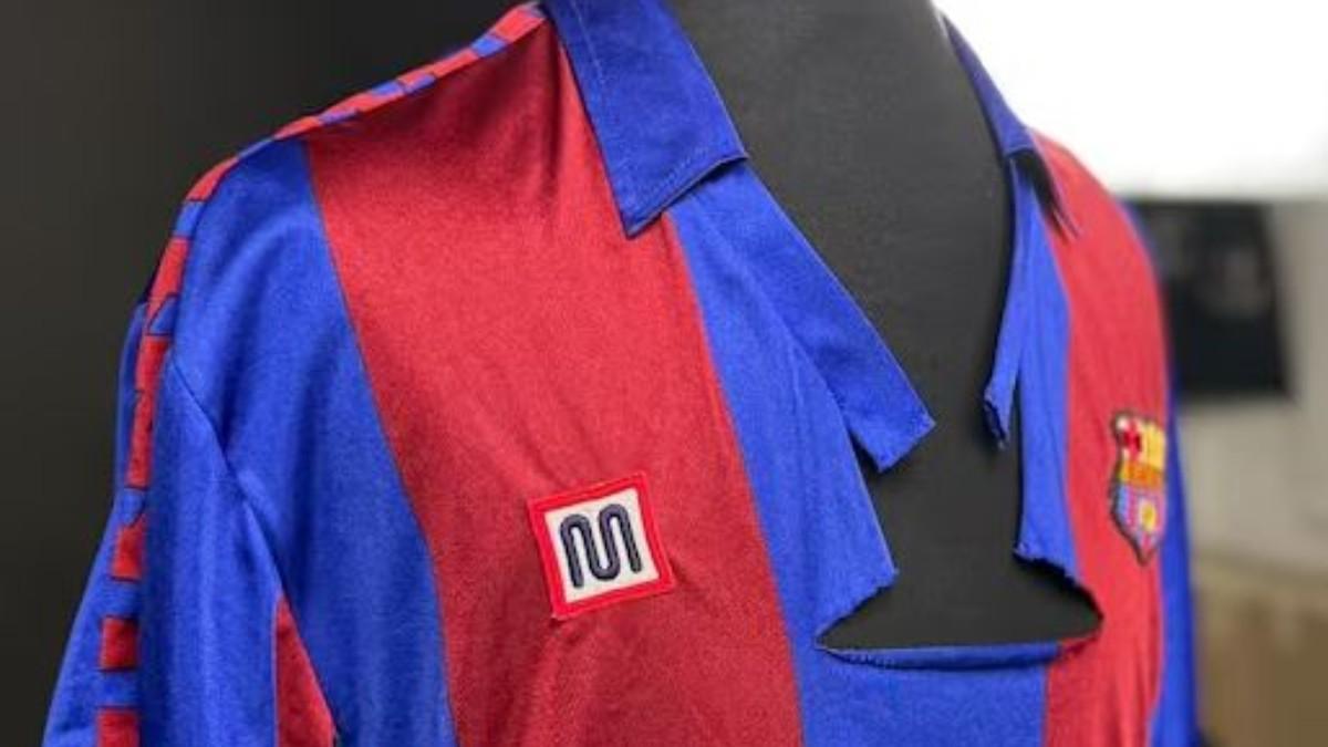 Esta es la camiseta de Maradona de la final de la Copa del Rey entre el Barça y el Athletic