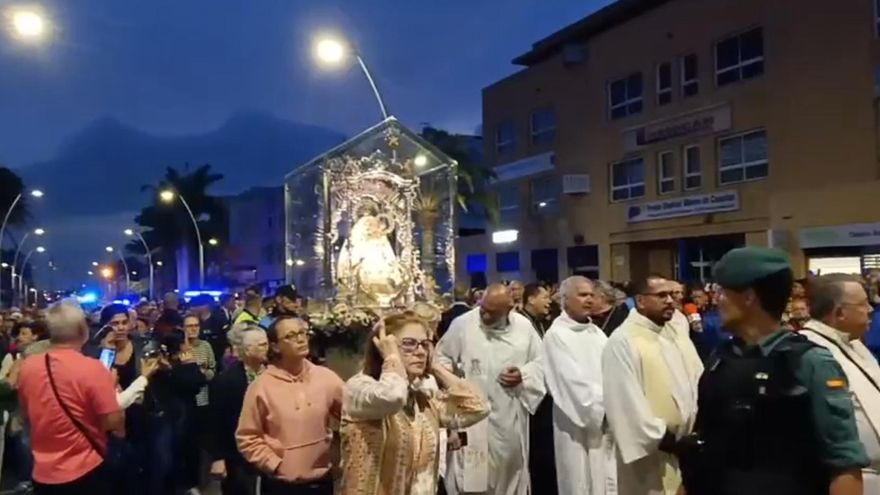 La Virgen del Pino visita por primera vez Vecindario