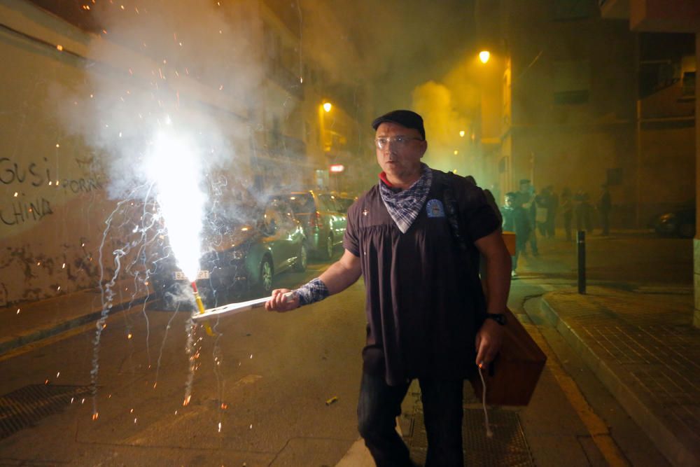 Instante de la Passejà de Sant Onofre celebrada el sábado por la noche en Quart de Poblet.