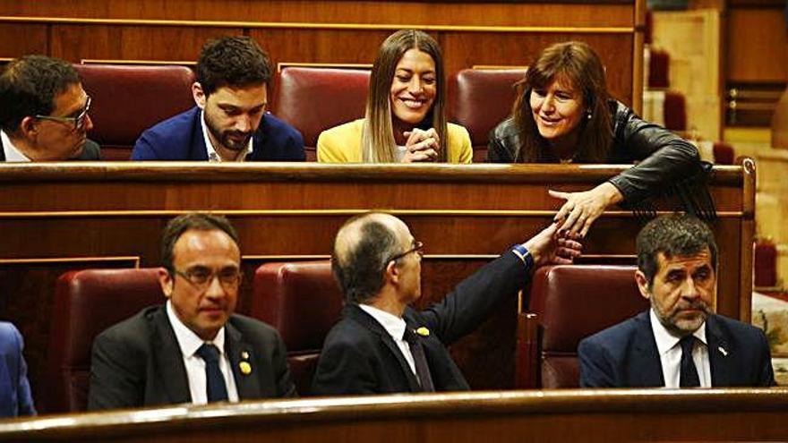 Josep Rull, Jordi Turull i Jordi Sànchez, al Congrés dels Diputats