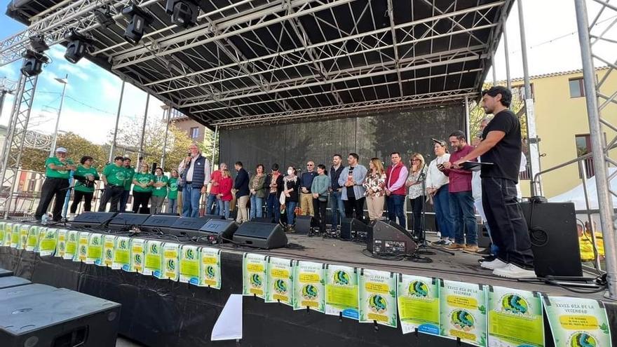 Un momento del acto celebrado este domingo.