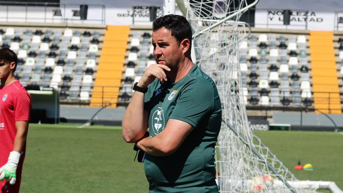 Ávila durante un entrenamiento del equipo en el Nuevo Vivero.
