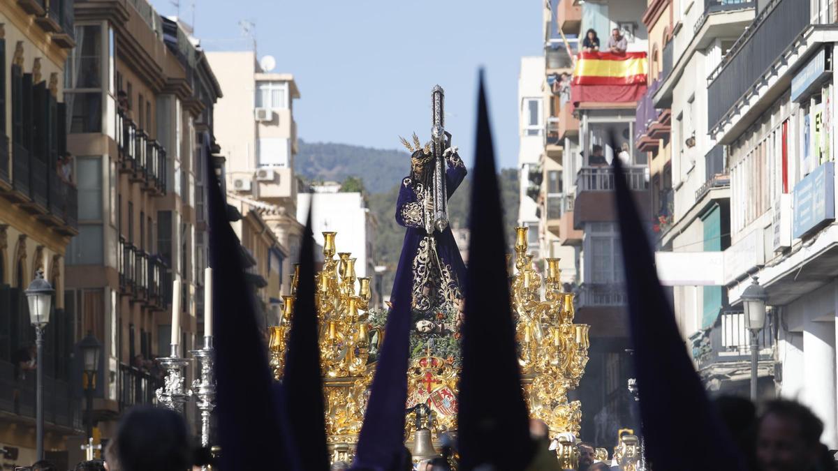 El Rico durante su salida procesional el Miércoles Santo de 2023.
