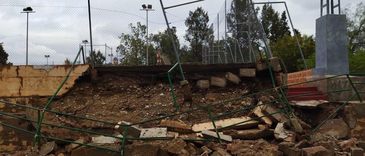 Daños en el polideportivo de Agost