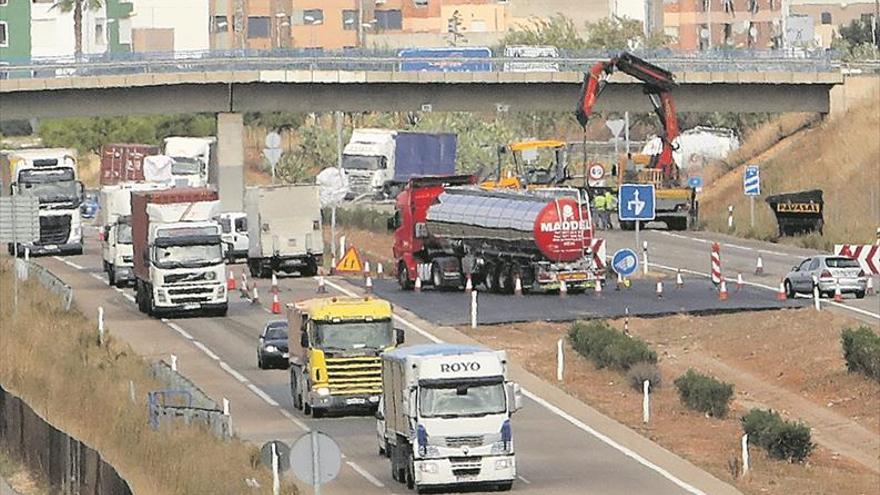 Los nuevos trabajos en la CV-10 a la altura de Borriol durarán 6 semanas