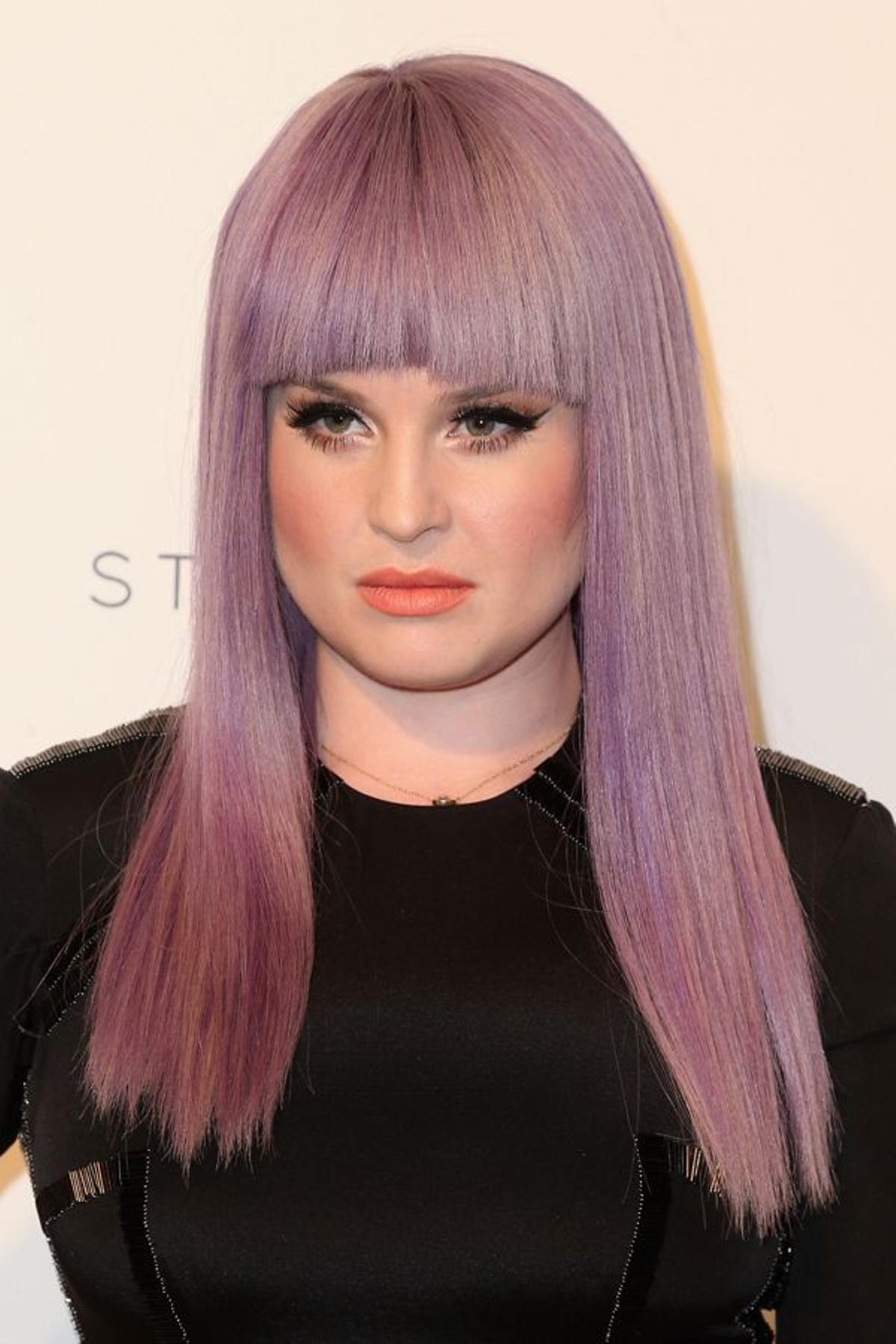 El pelo lila de Kelly Osbourne