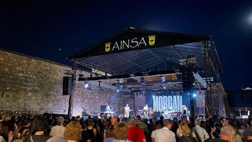 El grupo madrileño Morgan actuó el pasado 9 de julio en el Festival Castillo de Aínsa.