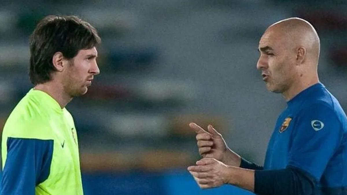 Juanjo Brau con Leo Messi
