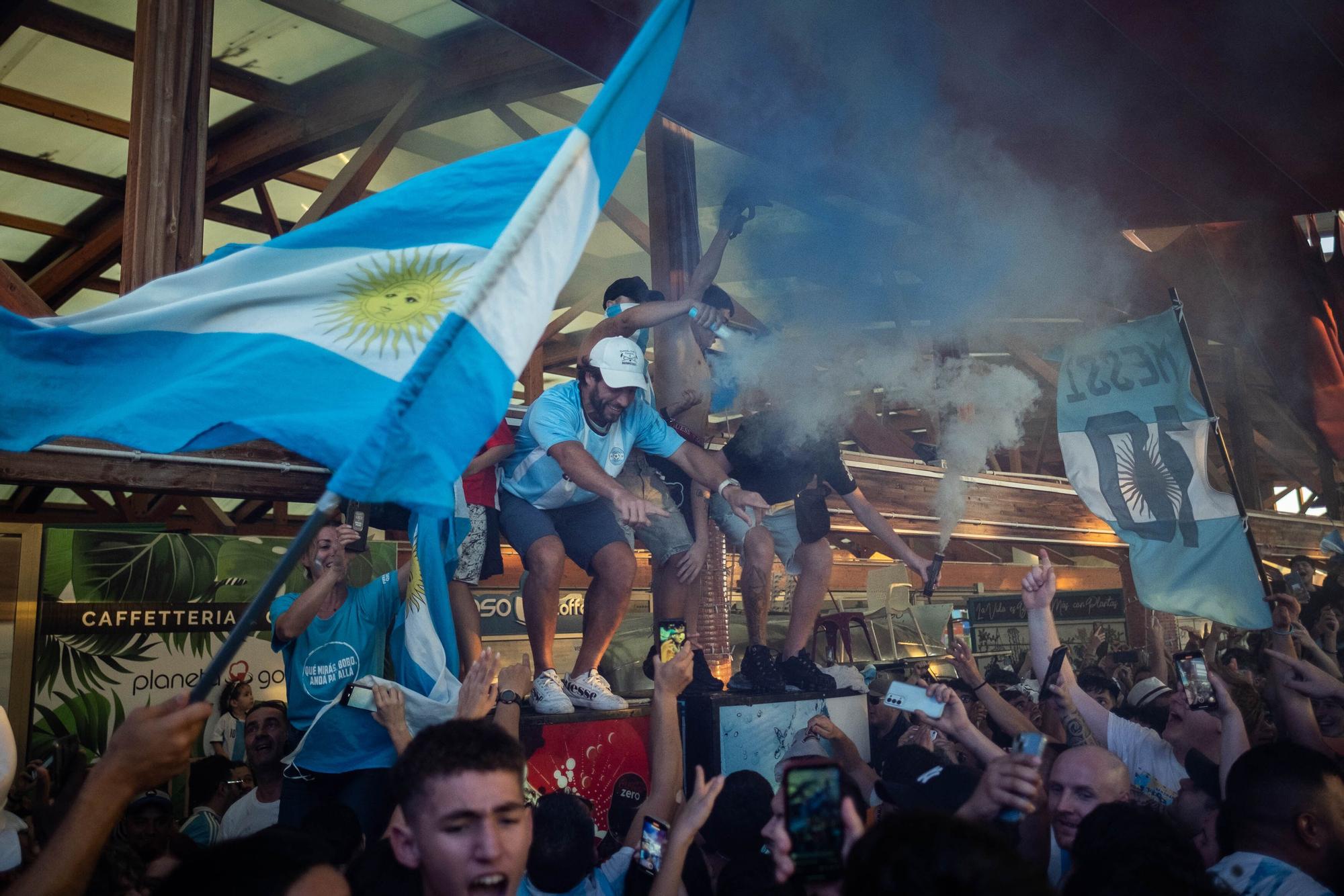 Celebración del Mundial de los argentinos afincados en Tenerife