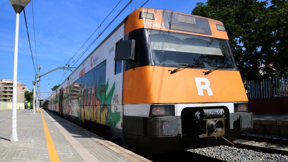 Un tren de Rodalies de l'R4